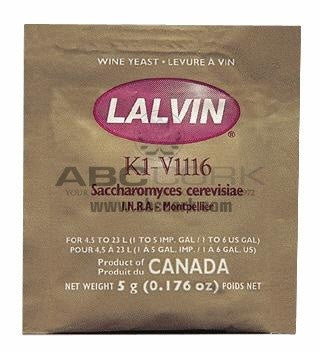 Lalvin K1-V1116 - Wine Yeast - Grain To Glass
